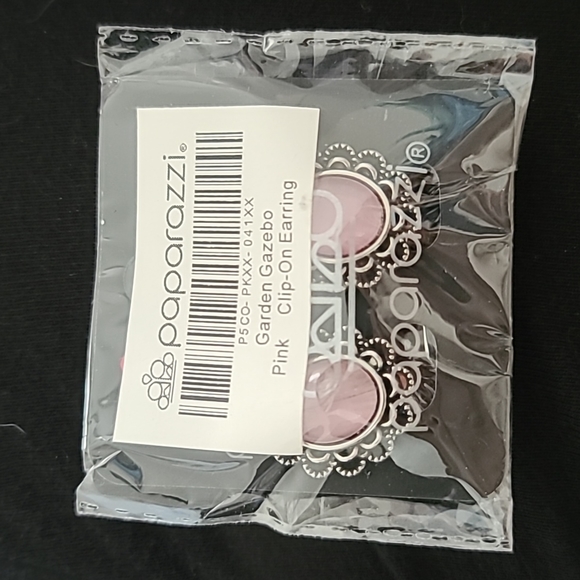 Garden gazebo Pink Clip-on Earrings - Picture 4 of 5